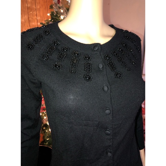 Banana Republic 3/4 Sleeve Embellished Cardigan - Picture 8 of 11